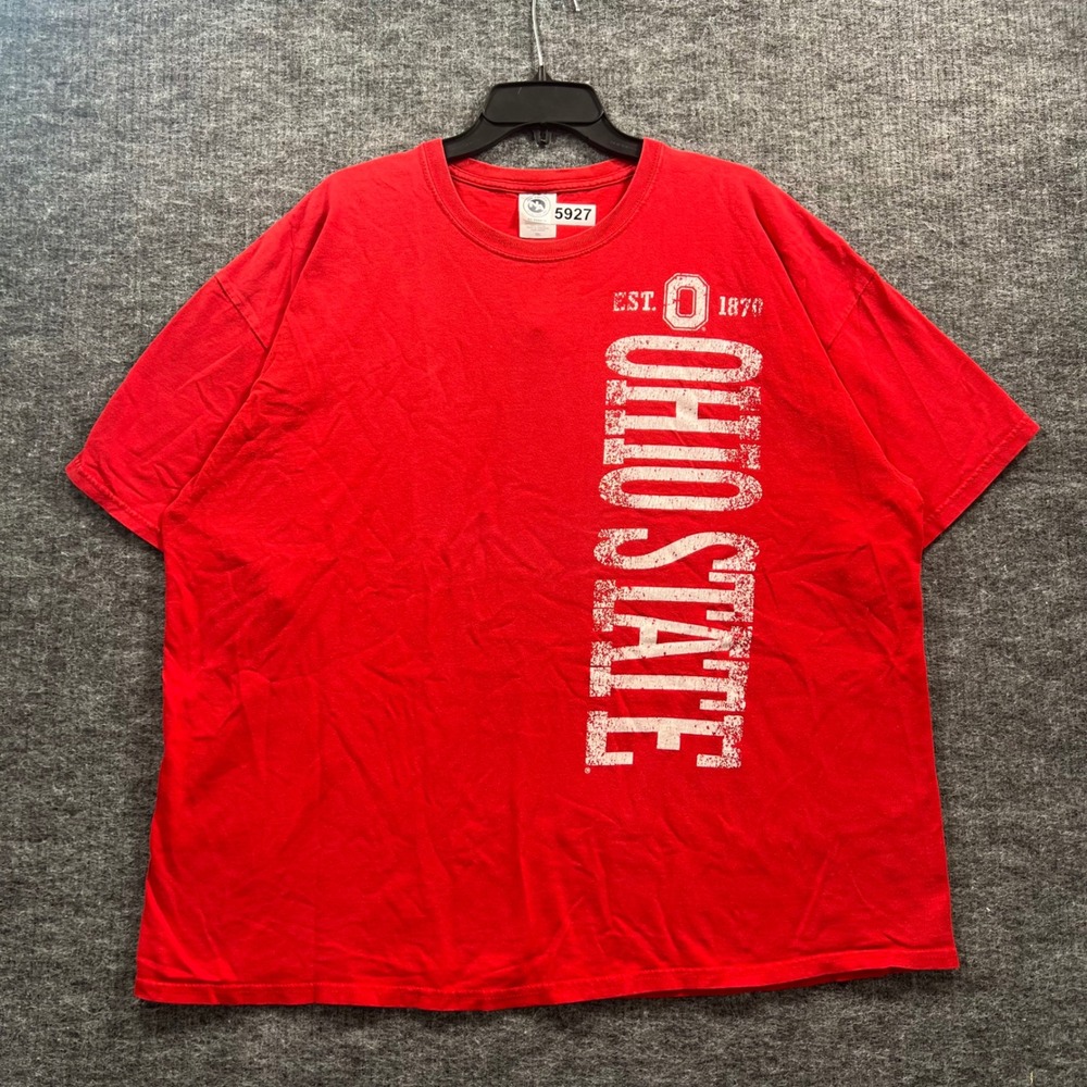 Ohio State University Buckeyes T-Shirt Mens 2XL Red New Agenda Graphic Tee
